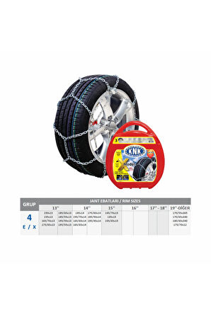 Araç Kar Patinaj Zinciri Takmatik 155 x 65 x r15