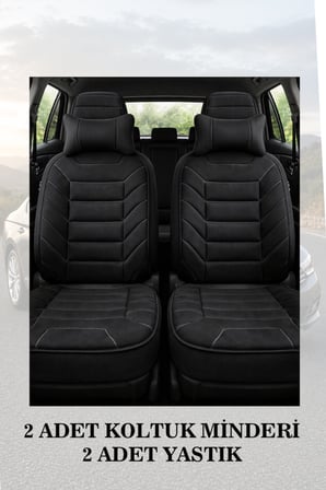 audi a3 2010 kılıf ve koltuk koruyucu lüks siyah renk 2 li set minder ve yastık