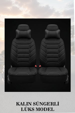 audi a3 2010 kılıf ve koltuk koruyucu lüks siyah renk 2 li set minder ve yastık