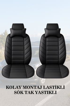 audi a3 2010 kılıf ve koltuk koruyucu lüks siyah renk 2 li set minder ve yastık