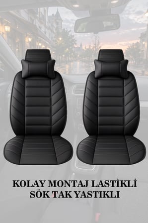 citron berlingo 1996 kılıf ve koltuk koruyucu minder ve yastık siyah renk 2 li set lüks