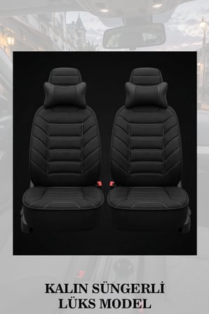 citron berlingo 2001 kılıf ve koltuk koruyucu lüks minder ve yastık 2 li set siyah renk