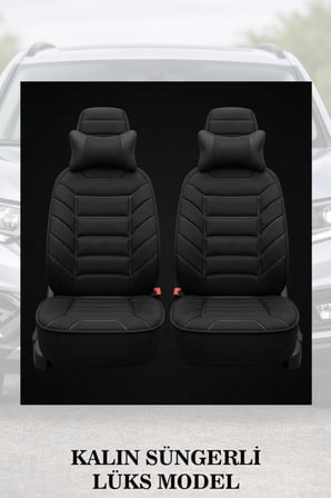 citron c3 2003 kılıf ve koltuk koruyucu 2 li set lüks minder ve yastık siyah renk