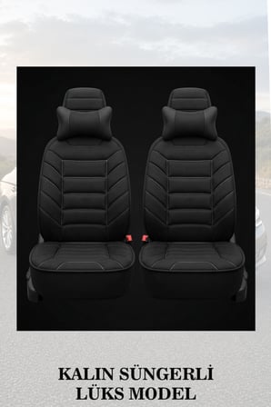 citron c3 2004 kılıf ve koltuk koruyucu 2 li set minder ve yastık lüks siyah renk