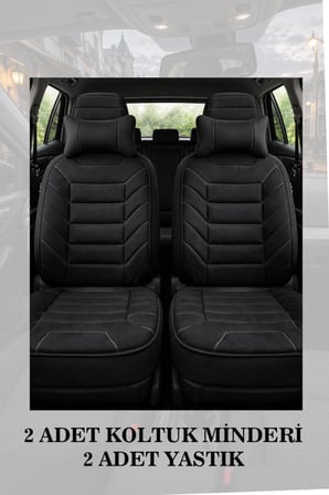 citron c3 2005 kılıf ve koltuk koruyucu minder ve yastık siyah renk 2 li set lüks