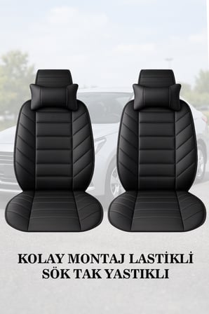 citron c3 2005 kılıf ve koltuk koruyucu minder ve yastık siyah renk 2 li set lüks