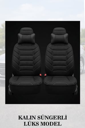 citron c3 2022 kılıf ve koltuk koruyucu 2 li set lüks siyah renk minder ve yastık