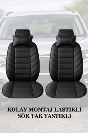 citron c3 2022 kılıf ve koltuk koruyucu 2 li set lüks siyah renk minder ve yastık