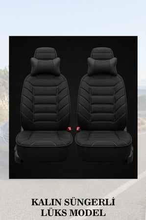 dacia duster 2015 kılıf ve koltuk koruyucu minder ve yastık 2 li set siyah renk lüks
