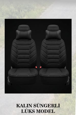 dacia lodgy 2021 kılıf ve koltuk koruyucu minder ve yastık 2 li set siyah renk lüks