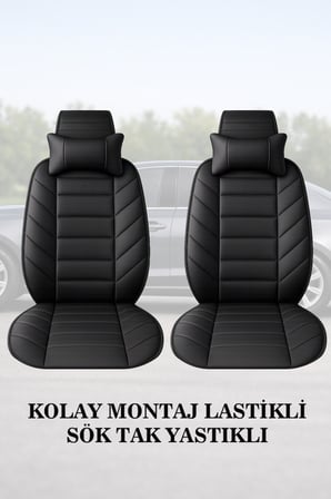 dacia lodgy 2021 kılıf ve koltuk koruyucu minder ve yastık 2 li set siyah renk lüks