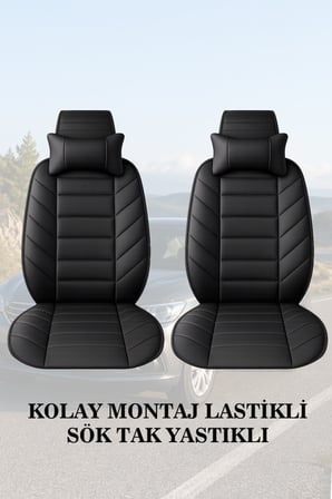fiat egea cross 2026 kılıf ve koltuk koruyucu 2 li set lüks minder ve yastık siyah renk
