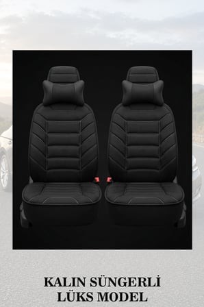 fiat fiorino 2013 kılıf ve koltuk koruyucu siyah renk 2 li set minder ve yastık lüks