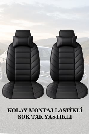 fiat fiorino 2020 kılıf ve koltuk koruyucu lüks siyah renk 2 li set minder ve yastık