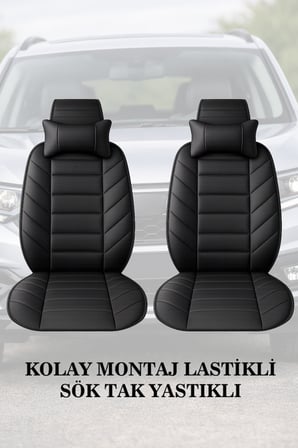 fiat marea 2005 kılıf ve koltuk koruyucu siyah renk 2 li set lüks minder ve yastık