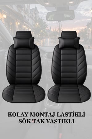 focus 1998 kılıf ve koltuk koruyucu lüks 2 li set siyah renk minder ve yastık