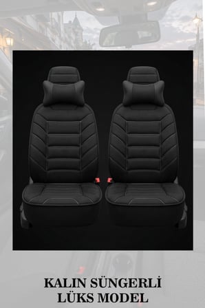 kuga 2015 kılıf ve koltuk koruyucu 2 li set minder ve yastık siyah renk lüks