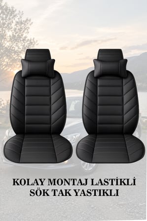 kuga 2015 kılıf ve koltuk koruyucu 2 li set minder ve yastık siyah renk lüks