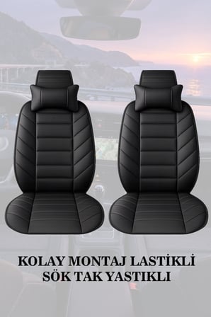 city 2017 kılıf ve koltuk koruyucu minder ve yastık 2 li set siyah renk lüks