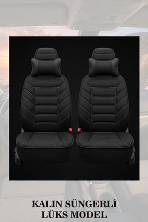 civic fc5 2017 kılıf ve koltuk koruyucu minder ve yastık 2 li set lüks siyah renk