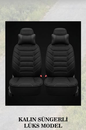 hyundai bayon 2022 kılıf ve koltuk koruyucu lüks 2 li set minder ve yastık siyah renk