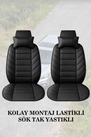 hyundai elantra 1993 kılıf ve koltuk koruyucu siyah renk minder ve yastık lüks 2 li set