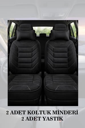 hyundai elantra 2006 kılıf ve koltuk koruyucu minder ve yastık lüks siyah renk 2 li set