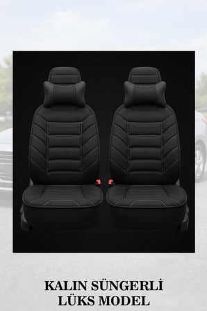 hyundai i20 2024 kılıf ve koltuk koruyucu lüks siyah renk minder ve yastık 2 li set