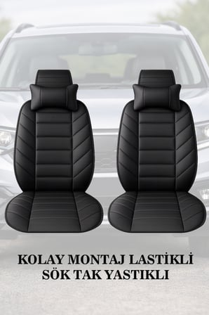 hyundai i20 2024 kılıf ve koltuk koruyucu lüks siyah renk minder ve yastık 2 li set