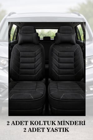 hyundai tucson 2004 kılıf ve koltuk koruyucu minder ve yastık siyah renk lüks 2 li set