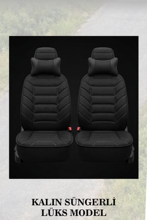 hyundai tucson 2004 kılıf ve koltuk koruyucu minder ve yastık siyah renk lüks 2 li set