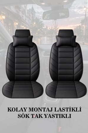 hyundai tucson 2004 kılıf ve koltuk koruyucu minder ve yastık siyah renk lüks 2 li set