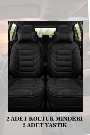 hyundai tucson 2017 kılıf ve koltuk koruyucu 2 li set lüks siyah renk minder ve yastık