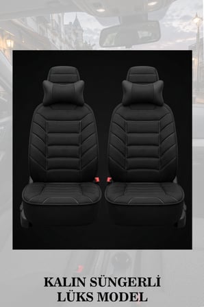 hyundai tucson 2017 kılıf ve koltuk koruyucu 2 li set lüks siyah renk minder ve yastık