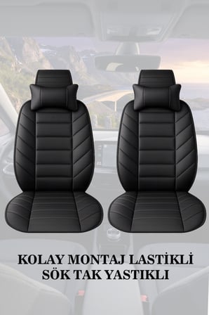 hyundai tucson 2020 kılıf ve koltuk koruyucu minder ve yastık siyah renk lüks 2 li set