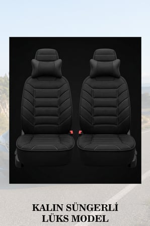 nissan qashqai 2011 kılıf ve koltuk koruyucu minder ve yastık lüks 2 li set siyah renk