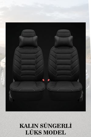nissan qashqai 2025 kılıf ve koltuk koruyucu siyah renk lüks 2 li set minder ve yastık