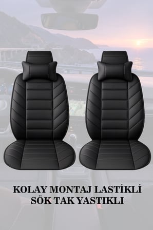 opel combo 2025 kılıf ve koltuk koruyucu siyah renk 2 li set minder ve yastık lüks