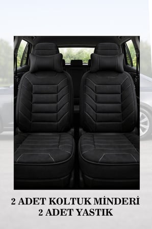 peugeot 2008 2025 kılıf ve koltuk koruyucu siyah renk minder ve yastık 2 li set lüks