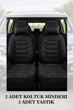 renault megane 4 2018 kılıf ve koltuk koruyucu 2 li set siyah renk minder ve yastık lüks