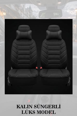renault megane 4 2022 kılıf ve koltuk koruyucu siyah renk minder ve yastık lüks 2 li set