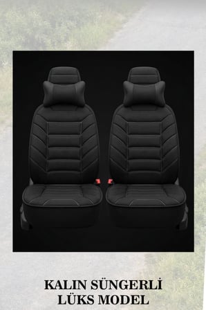 skoda superb 2003 kılıf ve koltuk koruyucu minder ve yastık siyah renk 2 li set lüks