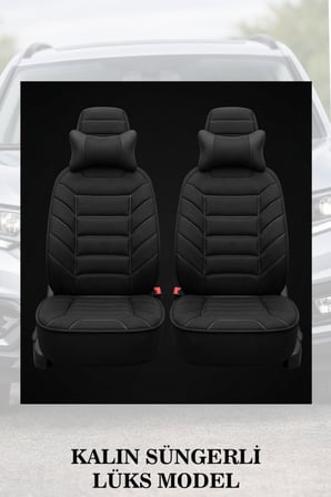 suzuki vitara 1995 kılıf ve koltuk koruyucu minder ve yastık 2 li set siyah renk lüks