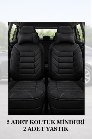 suzuki vitara 1998 kılıf ve koltuk koruyucu minder ve yastık siyah renk 2 li set lüks