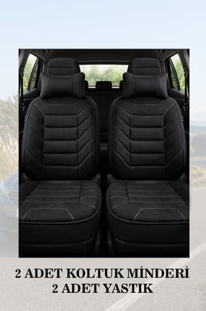 suzuki vitara 2011 kılıf ve koltuk koruyucu lüks siyah renk 2 li set minder ve yastık