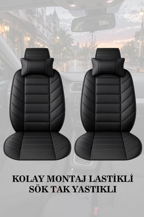 suzuki vitara 2011 kılıf ve koltuk koruyucu lüks siyah renk 2 li set minder ve yastık
