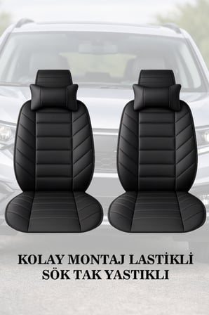 suzuki vitara 2014 kılıf ve koltuk koruyucu minder ve yastık siyah renk lüks 2 li set