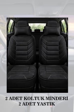 suzuki vitara 2020 kılıf ve koltuk koruyucu 2 li set siyah renk lüks minder ve yastık