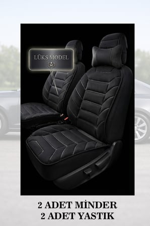 corolla 1999 kılıf ve koltuk koruyucu 2 li set minder ve yastık lüks siyah renk