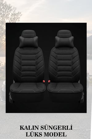 corolla 2013 kılıf ve koltuk koruyucu lüks 2 li set minder ve yastık siyah renk